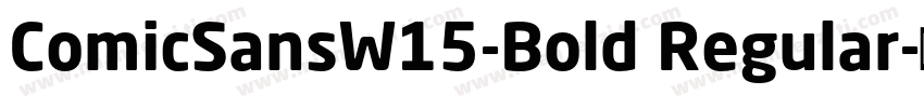 ComicSansW15-Bold Regular字体转换